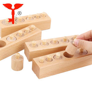 Enseignement sida Cylindre bloc Prise jouets <span class=keywords><strong>Montessori</strong></span> jouets - Product Image 3