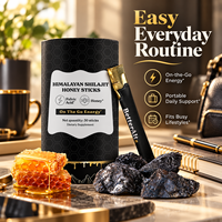 Bâtonnets de miel de Shilajit de l'Himalaya à marque privée, 30 unités, suppléments à emporter avec acide fulvique pour soutenir l'énergie et la vitalité des adultes
