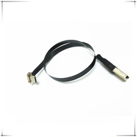 XAJA rechtwinkliges Flachband-Micro-USB 2.0-Kabel 90-Grad-Stecker-Stecker-Datenkabel