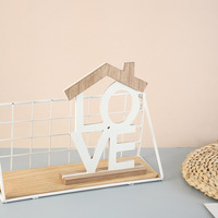 Décorations créatives en bois personnalisées pour la maison, ornements pour le salon, le meuble TV, la table d'entrée, accessoires pour la chambre d'enfant