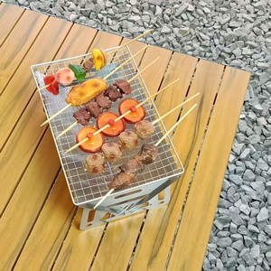 Estufa de barbacoa de carbón plegable de acero inoxidable para la familia Parrillas de camping perfectas para picnics al <span class=keywords><strong>aire</strong></span> <span class=keywords><strong>libre</strong></span> y campings - Product Image 3