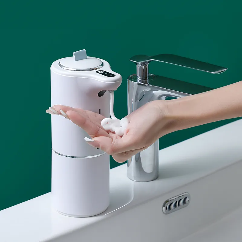 फैक्टरी बिक्री Refillable साबुन बोतल अवरक्त स्वचालित रिचार्जेबल स्टैंड सेंसर हाथ तरल साबुन Dispensers