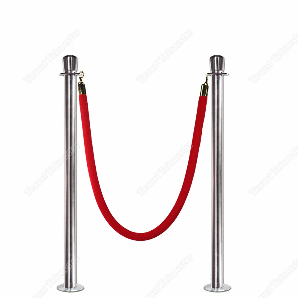 Traust museum station theater custom line stainless steel stanchions