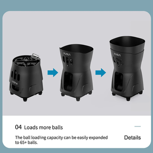 SHAREWELL PUSUN PT MINI PRO Lanceur de balles de <span class=keywords><strong>tennis</strong></span> de qualité supérieure, fonctions complètes pour les exercices de loisirs et de compétition - Product Image 5
