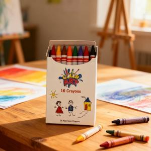 Новый дизайн, набор нетоксичных восковых карандашей для детей - Product Image 1