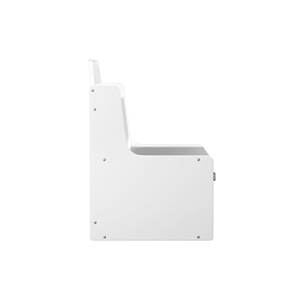 Étagère murale Ours Mignon, Armoire de rangement <span class=keywords><strong>pour</strong></span> enfants blanche et grise avec bacs en tissu <span class=keywords><strong>pour</strong></span> salle de jeux - Product Image 4