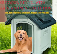 Niches pliables en plastique pour chien, extérieures, imperméables, amovibles, lavables, grandes, respirantes, pour grands chiens