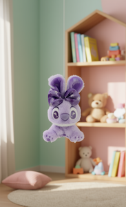 Peluche Coniglietto Viola Lilo & Stitch 18Cm, Giocattolo Morbido da Appendere, Regalo di Pasqua per Bambini, Unisex - Product Image 2