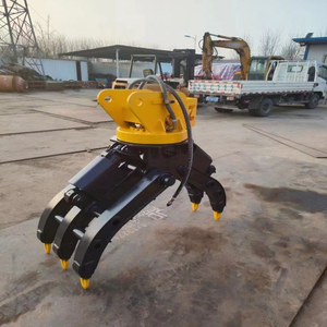 Commercio all'ingrosso escavatore idraulico rotante demolizione grappolo di roccia di smistamento attacco di 360 gradi di rotazione rottami di pietra afferrare - Product Image 5