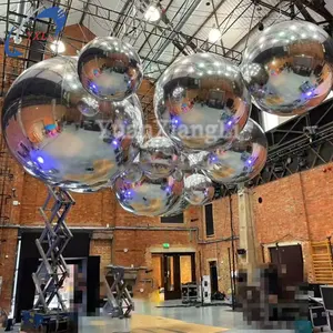 Wholesale Custom Mirror Ball Inflatable Balloons Paintball Balloon Air Pump Ball Huge Color Ball