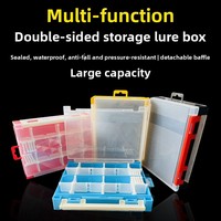 Boîte à leurres double face double couche en PP grande capacité pour leurres durs, leurres minnow et leurres crayon, accessoires de pêche