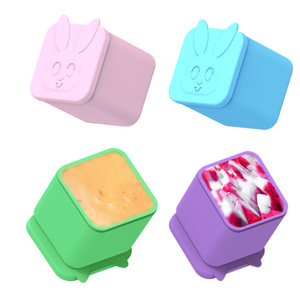 BPA miễn phí Silicone Baking cup vuông hình chữ nhật Snack thực phẩm lưu trữ Silicone <span class=keywords><strong>container</strong></span> Salad Dressing Sauce <span class=keywords><strong>container</strong></span> - Product Image 6