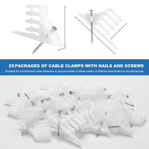 Marteau isolé sans fil, agrafes, <span class=keywords><strong>agrafeuse</strong></span> électrique, organisation efficace du fil d'acier <span class=keywords><strong>pour</strong></span> divers clous de toiture, 25 pièces - Product Image 6