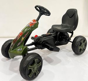 Nuevo paseo en coches niños carreras juguete sólido niños volante bicicleta niños Juguetes Coche cuatro ruedas <span class=keywords><strong>Pedal</strong></span> Go Kart batería coche para niños - Product Image 1