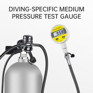 Manomètre numérique de pression moyenne pour plongée sous-marine, haute précision 1,0 % FS, max. 2,5 MPa, multi-unités MPa Bar PSI, filetage G1/4 - Product Image 5