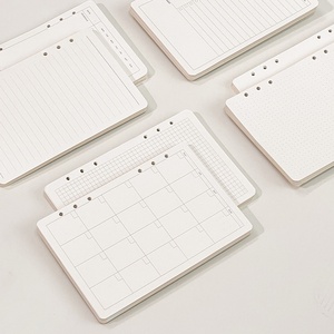 A5 A6 Papel de hojas sueltas de 6 agujeros Núcleo de repuesto Página interior Todolist <span class=keywords><strong>Plan</strong></span> semanal mensual Rejillas Matriz de puntos en blanco Estilo espiral A3 - Product Image 3