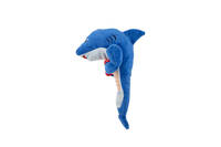 Jouet pour chien en peluche Muscle Shark, jouet à mâcher en caoutchouc qui couine, vente directe d'usine, OEM personnalisé, jouet pour animaux de compagnie amusant et durable, vente en gros ODM