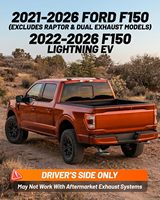 Marchepied rétractable WOLFBOX pour hayon, compatible F-150 2021-2026 / Lightning EV 2022-2026, en aluminium robuste 330 LBS, remplacement facile