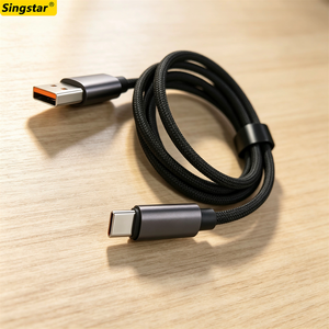 Câble de charge rapide USB C en alliage de zinc HQ 1M, charge rapide intelligente, <span class=keywords><strong>cordon</strong></span> de données 6A Type-C 3.0 3.1 pour <span class=keywords><strong>iPhone</strong></span> Android - Product Image 4