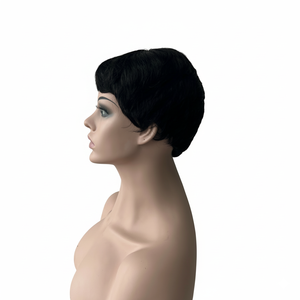 <span class=keywords><strong>Perruque</strong></span> Pixie Vintage Cheveux Brésiliens Remy Bob Court avec Bonnet Tissé Fabriqué à la Machine Sans Lacet (Vente en Gros Sans Colle) - Product Image 4