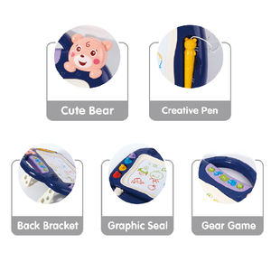 儿童多功能写字板套装可爱卡通磁性写字板带支架 - Product Image 5