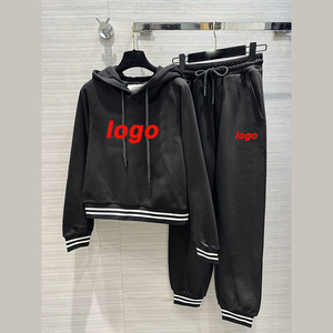 <span class=keywords><strong>Droma</strong></span> Nouveautés Ensembles pour femmes de haute qualité Sweats à capuche et pantalons Famous logo Printed Cotton Luxury Women Sets - Product Image 2