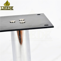 Meilleur prix, hauteur de siège fixe, non rotatif, base ottoman en alliage d'aluminium poli à quatre étoiles pour chaise de salle à manger et de détente