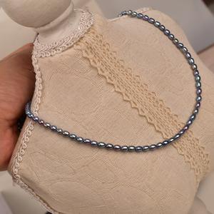 Perle d'eau douce naturelle de 40 cm de long, matériau de bricolage fait main, 9-10 mm, double face, trou droit, forme baroque, colorée et dispersée - Product Image 3