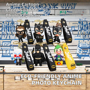 Llavero Digital con Foto, Diseño 3D de <span class=keywords><strong>Anime</strong></span> y Dibujos Animados Populares, Silicona y Aleación, Ecológico, Pequeño Regalo para el Día de la Tierra - Product Image 2
