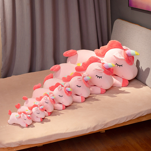 Wholesale Cute unicorn Plush Animal Toys <strong>rainbow</strong> <strong>Horse</strong> Girl Birthday Gifts Plush Pillows - Product Image 5