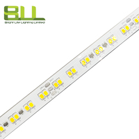 Bi-couleur CRI90 168leds/m lumière LED dure 24V double couleur pour l'éclairage de décoration d'armoire de maison d'hôtel