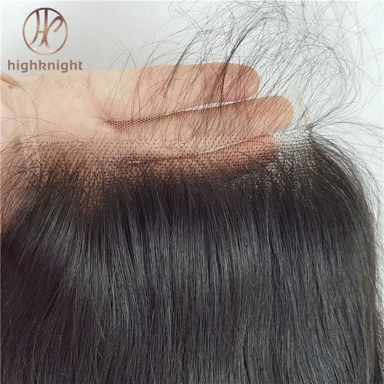 Highknight супер тонкая 100% реальная высокая четкость HD кружева фронтальная с натуральными кутикулами выровненные волосы 5x5 Hd кружева 4*4 HD кружево закрытие