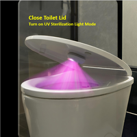 Toilette veilleuse capteur activé par le mouvement lampe lumière LED pour salle de bain salle de bain toilette stérilisation UV lumière germicide