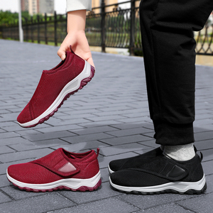 Zapatos informales sin cordones de <span class=keywords><strong>tenis</strong></span> de nuevo estilo para <span class=keywords><strong>mujer</strong></span> Fabricante de material superior de punto con mosca transpirable en China Precio barato - Product Image 2