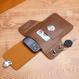 Pochette universelle pour <span class=keywords><strong>téléphone</strong></span> portable <span class=keywords><strong>Étui</strong></span> de <span class=keywords><strong>ceinture</strong></span> multifonction en cuir PU avec crochet à boucle de <span class=keywords><strong>ceinture</strong></span> Sacs mobiles universels pour iPhone - Product Image 2