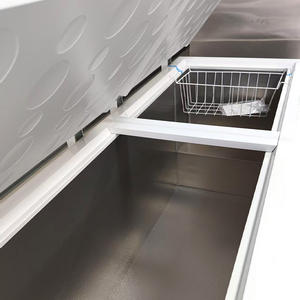 Congelador horizontal con tapa de vidrio MUXUE para congelador de helados con puerta de vidrio curvada para supermercado - Product Image 4