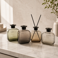 Diffuseur de parfum aromatique 100 ML 200 ML 500 ML avec boîte et bâtonnets en rotin