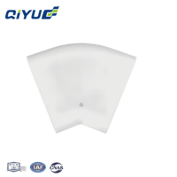Accessoires pour conduits plats en plastique, coude de raccordement au sol, raccords de conduits d'air plats, connecteur plat pour système de ventilation centralisée domestique CVC