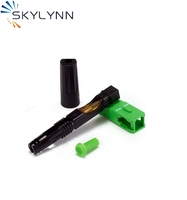 Kit de Montaje de Fibra Óptica SC/APC de Alta Calidad, Ferrules de Cerámica CCTC, Pérdida de Inserción <0.2dB, Conector Rápido para Uso FTTH, Monomodo