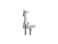 Robinet de douche mural carré en laiton pour salle de bain avec douchette bidet et tuyau de douche pour toilettes