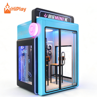 Cabine de karaoké HiPlay Super Mini, machine de karaoké commerciale insonorisée, capsule de studio de chant autonome à monnayeur pour FEC