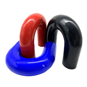 Manguera de silicona de grado de moldeo en forma de U de 45 grados Mangueras de codo de 180 grados Conexión de intercooler Manguera de entrada de aire de goma industrial - Product Image 5