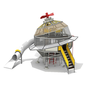 Aire de jeux extérieure personnalisée, toboggans en <span class=keywords><strong>acier</strong></span> inoxydable, parc d'attractions pour enfants en plein air, services 0DM disponibles - Product Image 5