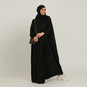 Лидер продаж, мусульманская одежда из Джерси, женское мусульманское Молитвенное платье с длинным рукавом, Дубай, химар, абайя с хиджабом, скромный хиджаб, хиджаб, абайя - Product Image 2
