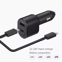 Chargeur de voiture USB Type C double port super rapide 45W pour Samsung, compatible avec les téléphones mobiles, protection OTP, compatible PD, EP-L5300
