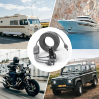 Starlink Multi 18AWG DC Zigaretten anzünder Typ C Stecker an DC5521 Kabel mit Digital anzeige für RV Car to Starlink Netzteil