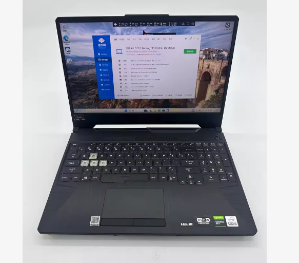 As US TUF Faming F15 FX506l 10th Gen Intel I7 16GB RAM 15.5" Gaming Laptop with GTX1650ti Windows 10 English Keyboard SSD
