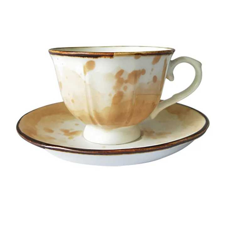 afternoon Tea Elegant Dinnerware Gift Set girly Fairyland Ceramic Teapot Large Cup chinese Style Ceramic Teapot Saucer Set