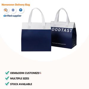 Sac isotherme jetable en non-tissé recyclable avec doublure en feuille d'aluminium pour aliments et chocolat - Portable pour la vente en gros - Product Image 1