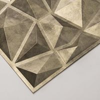 Panneaux Muraux Texturés 3D Artistiques Motif Diamant Or Antique, Idéaux pour la Décoration Murale Intérieure